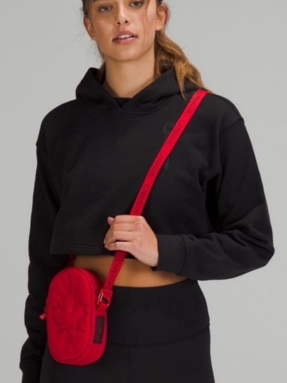 Lululemon Team Canada Crossbody Bag red LIKE NEW